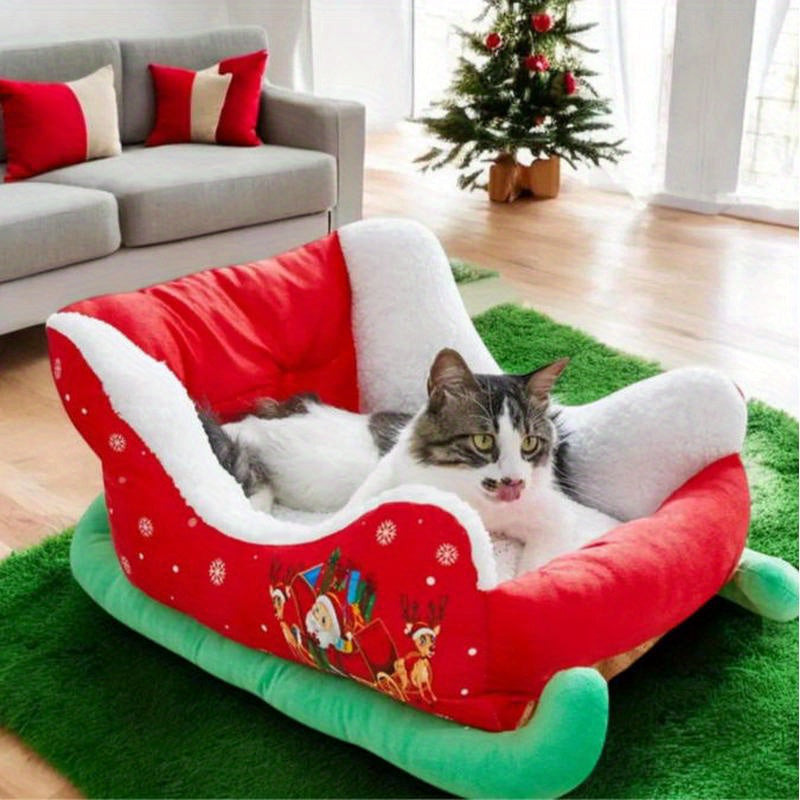 SantaPaws Christmas Sleigh Pet Bed